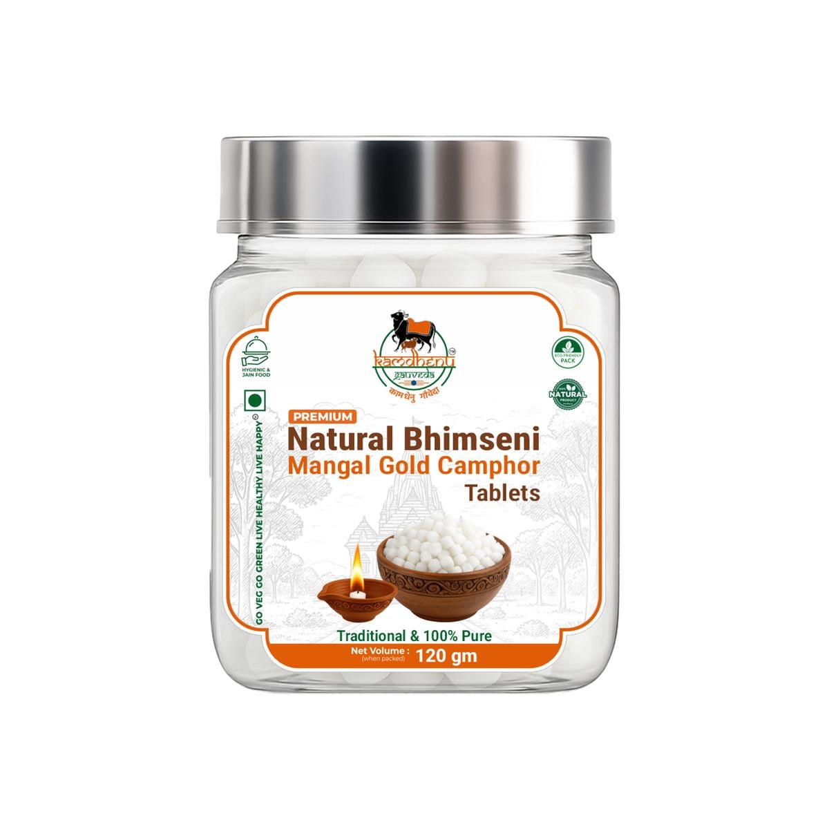 Gold Bhimseni Camphore Tablets 120gm
