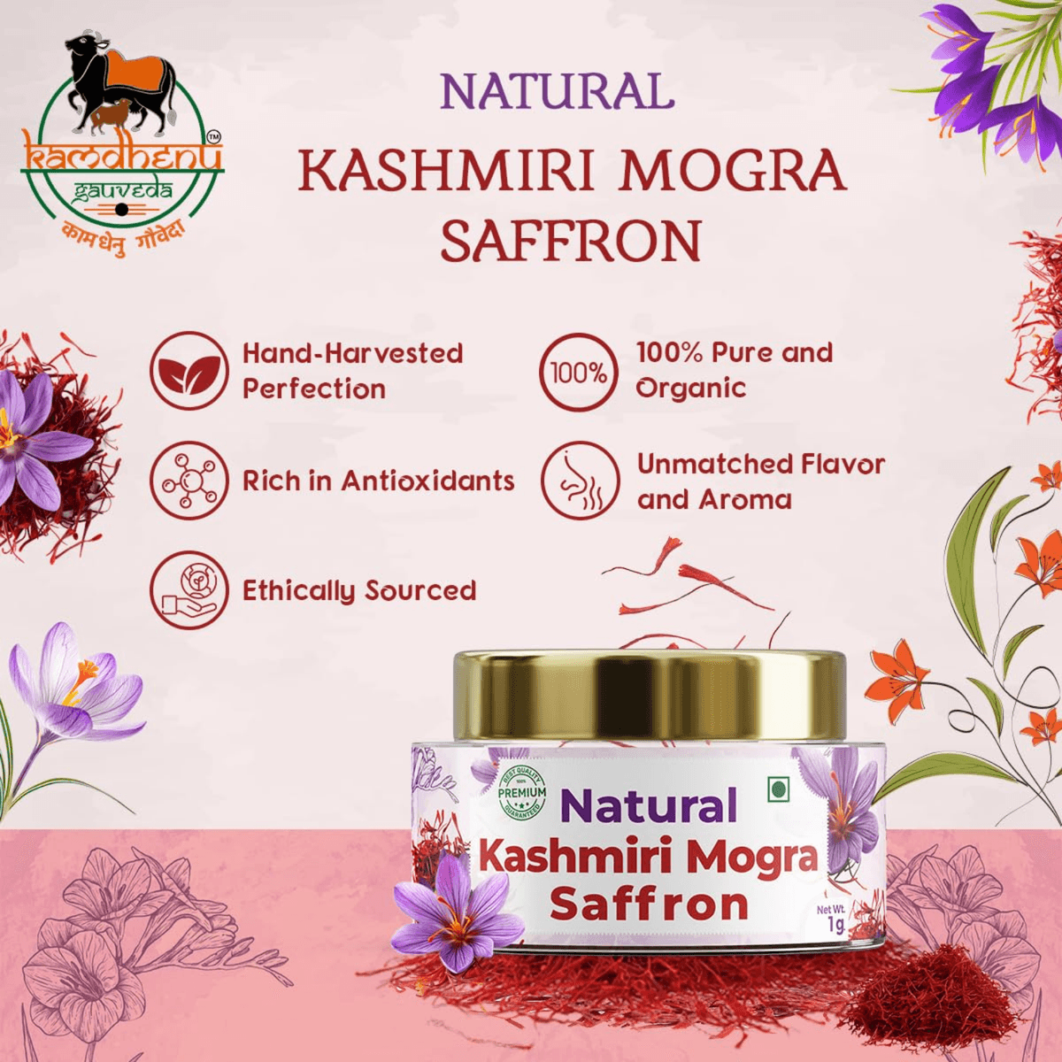 Kashmiri Saffron (kesar)