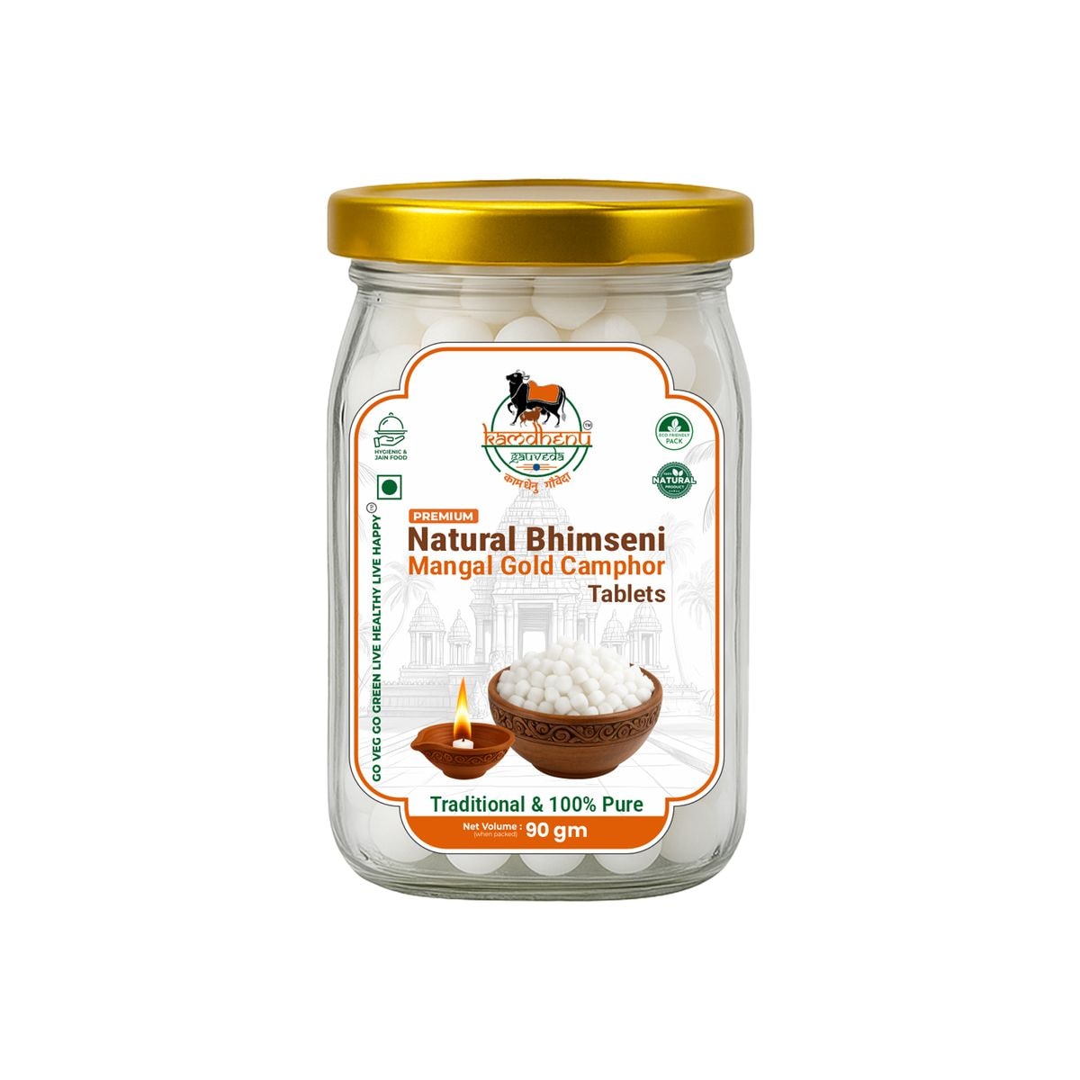 Gold Bhimseni Camphore Tablets 90gm