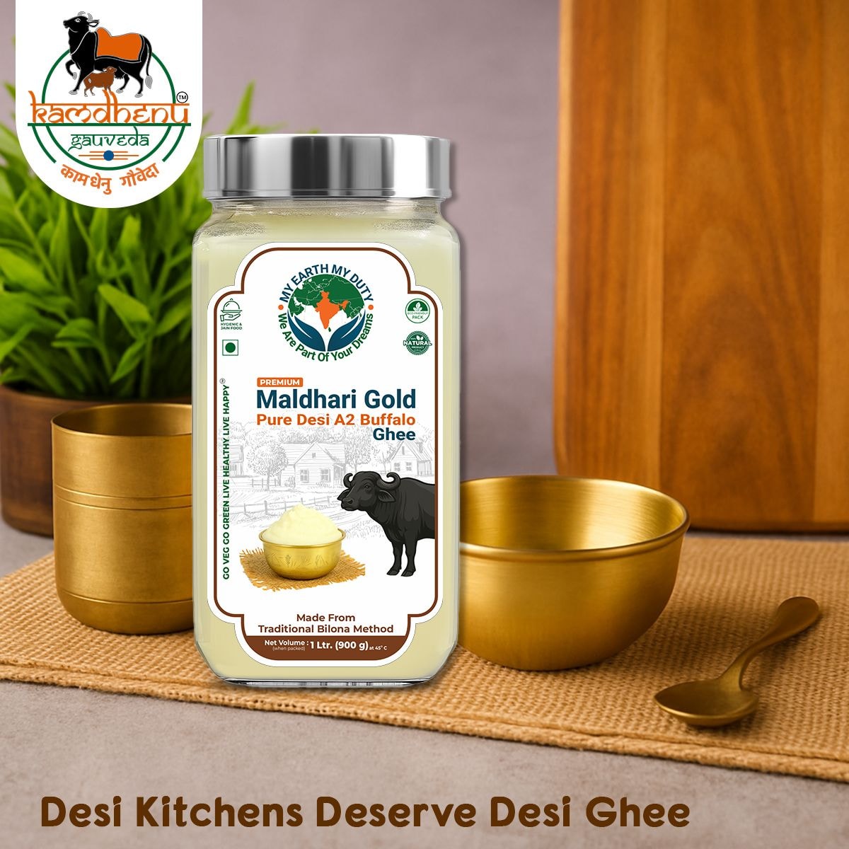 Desi A2 Buffalo Ghee – Pure Bilona Buffalo Ghee 1kg Price