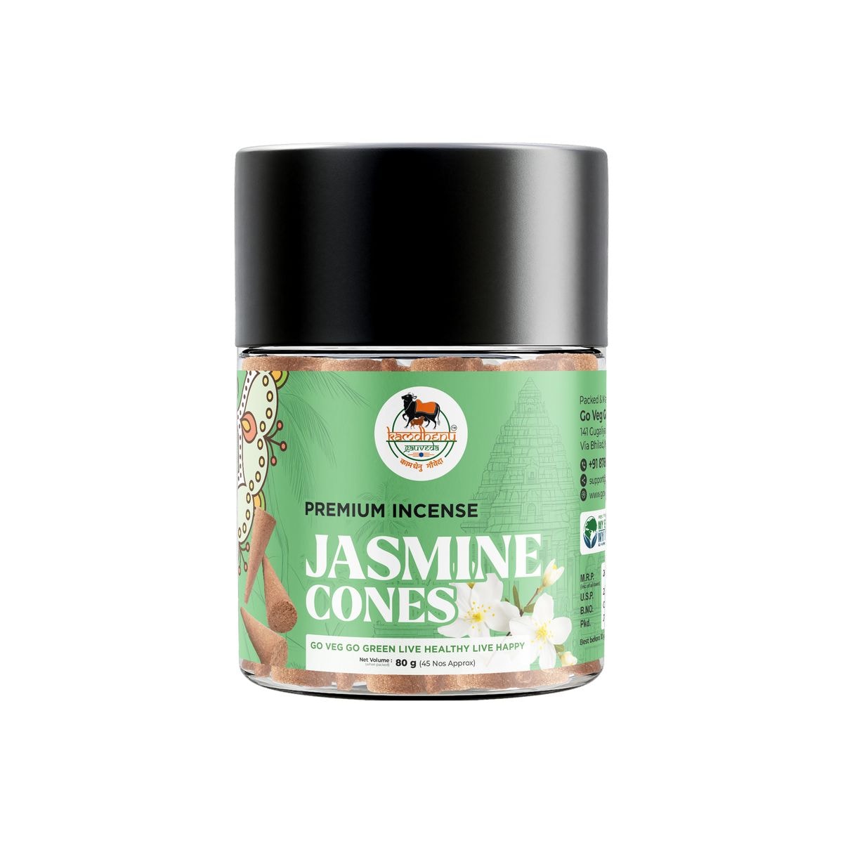 Jasmin Dhoop Cone (Cow Dung)
