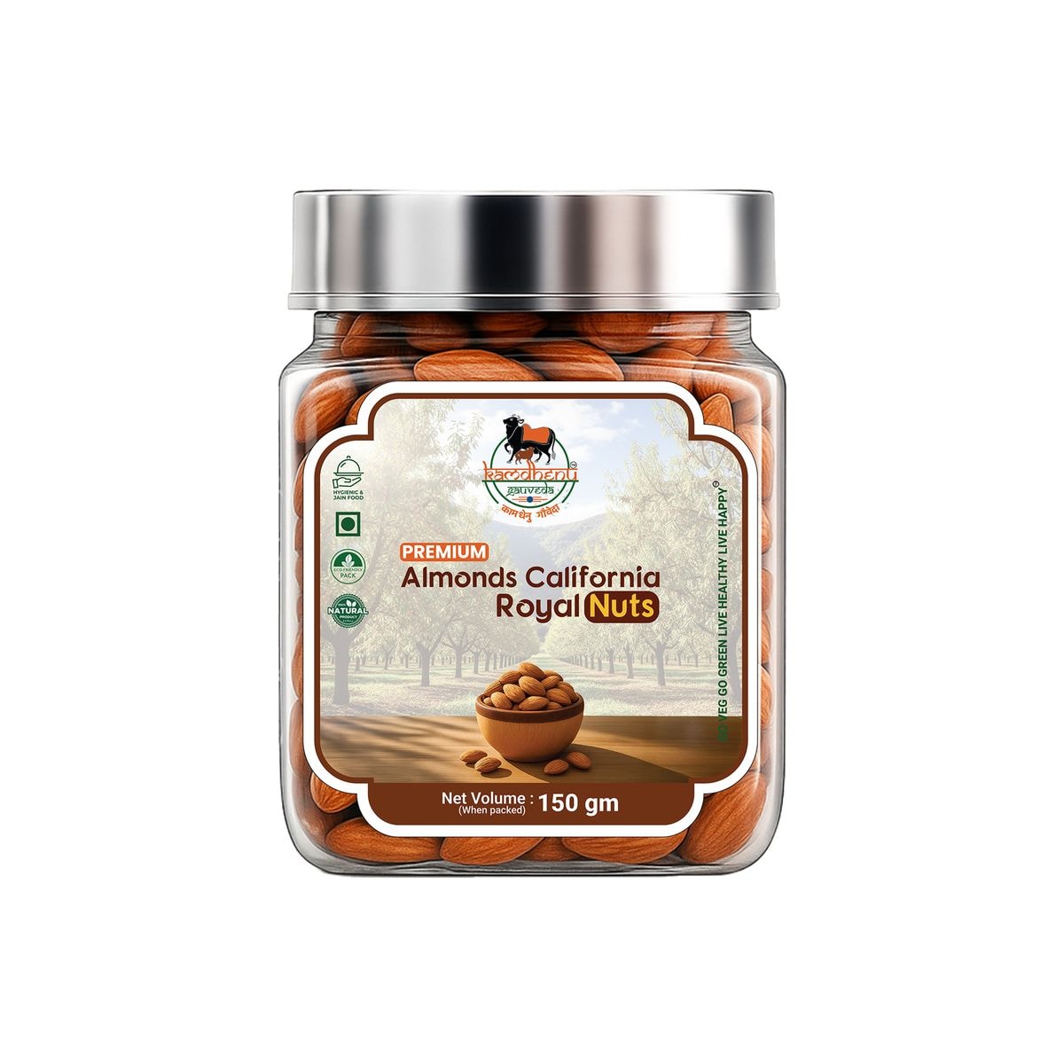 Almonds California Royal Nuts 150gm