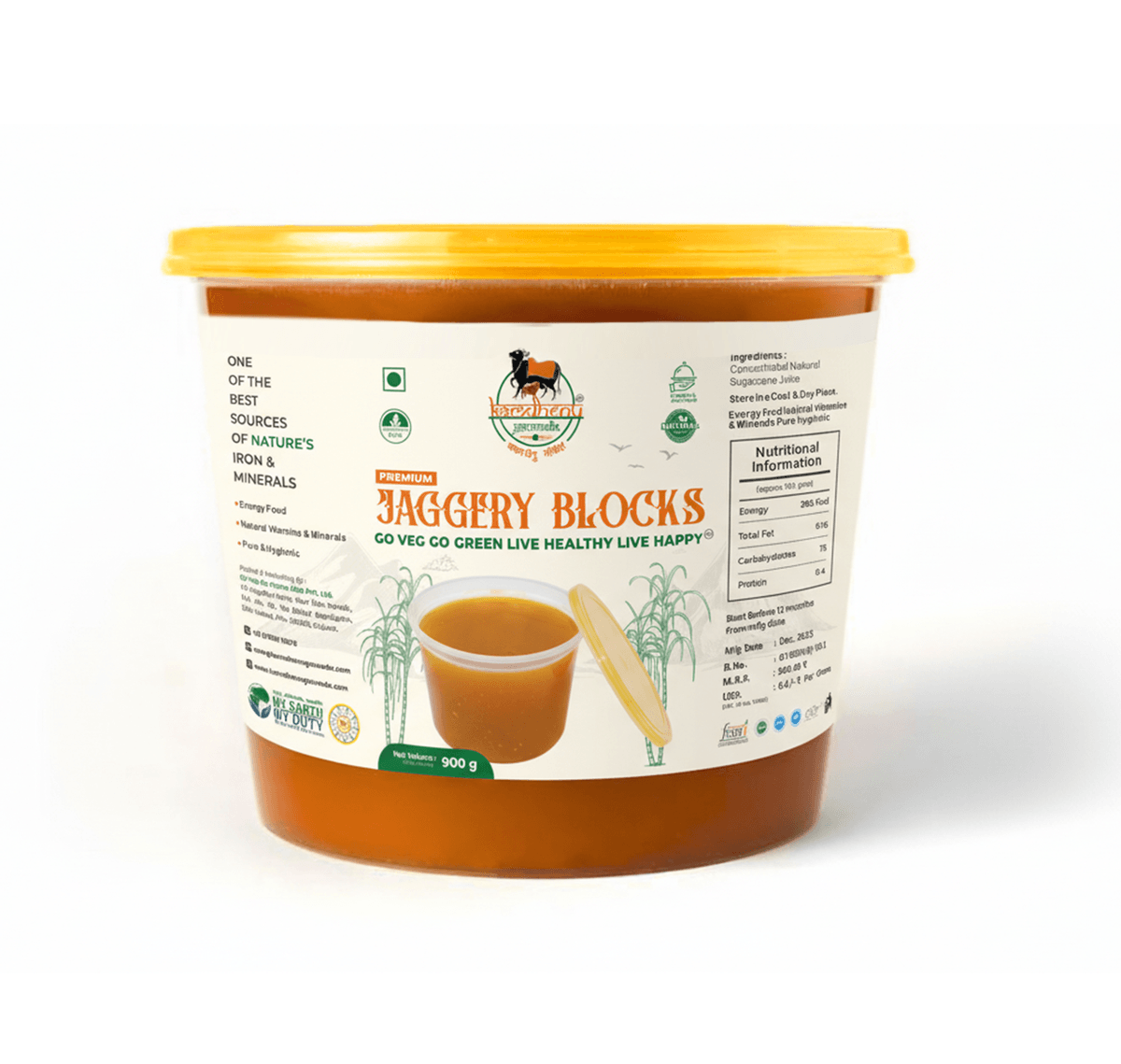 Gud Jaggery Block
